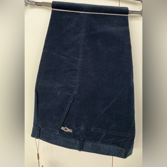 GUCCI CORDUROY TROUSERS RICH NAVY BLUE SIZE 34 BNWT